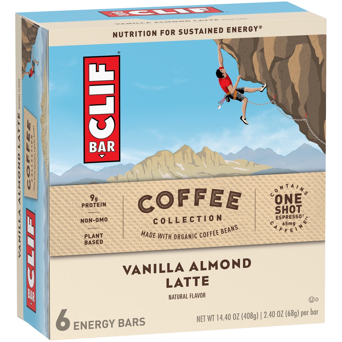 slide 2 of 9, CLIF Bar Coffee Collection Vanilla Almond Latte Energy Bars 6 ct Bars, 6 ct; 2.4 oz