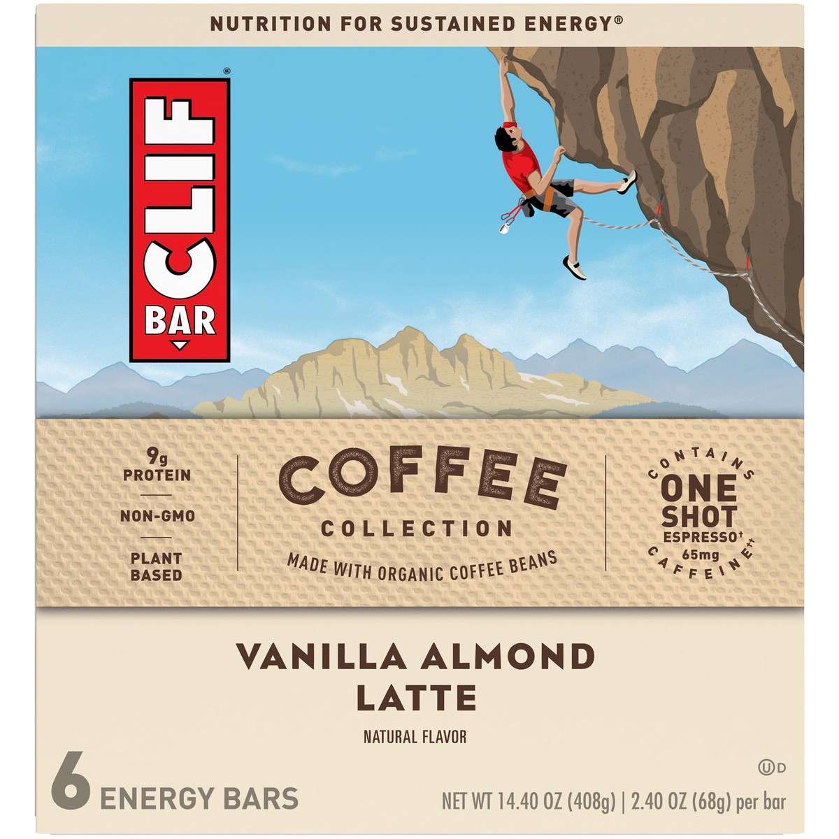 slide 6 of 9, CLIF Bar Coffee Collection Vanilla Almond Latte Energy Bars 6 ct Bars, 6 ct; 2.4 oz