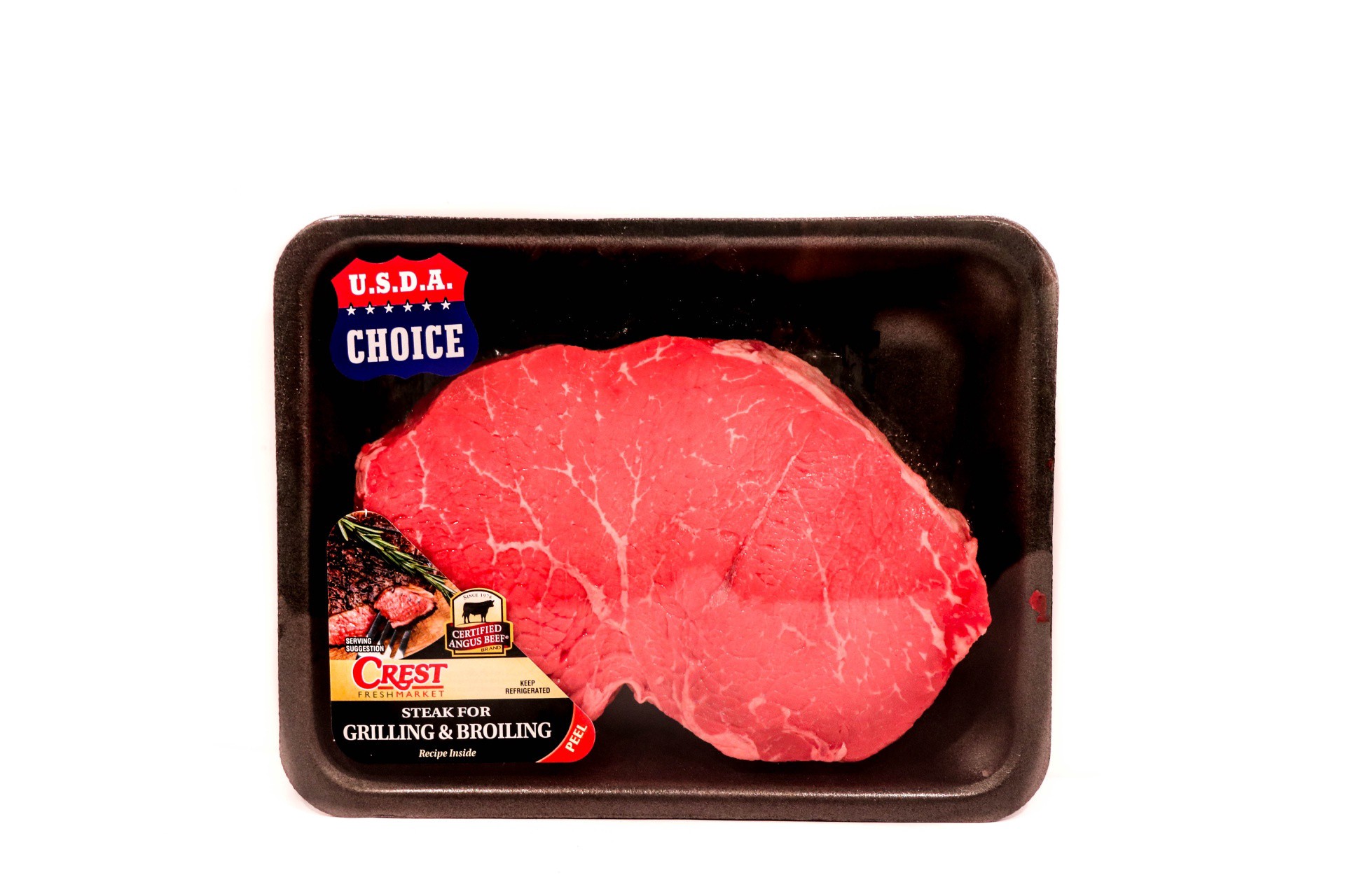 slide 1 of 1, Choice Sirloin Steak, per lb