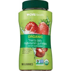 slide 1 of 1, CVS Health Organic Men's Daily Multivitamin Gummies, 90 ct