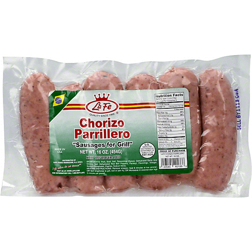 slide 1 of 1, La Fe Sausages - For Grill, 16 oz