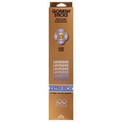 Gonesh Incense Extra Rich Lavender Incense Sticks, 100 ea