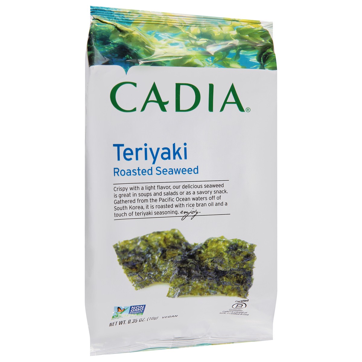 slide 4 of 9, Cadia Roasted Teriyaki Seaweed 0.35 oz, 0.35 oz