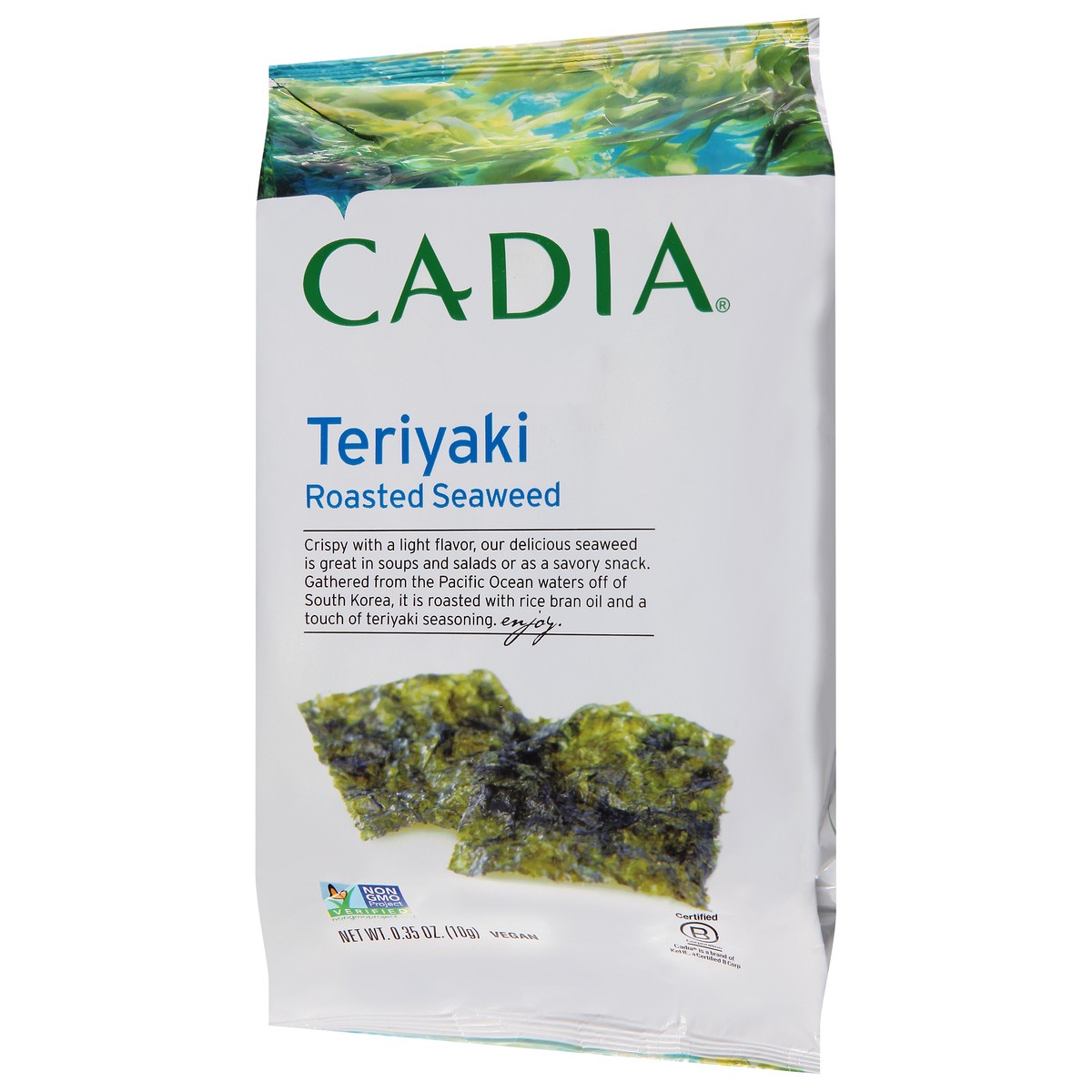 slide 8 of 9, Cadia Roasted Teriyaki Seaweed 0.35 oz, 0.35 oz