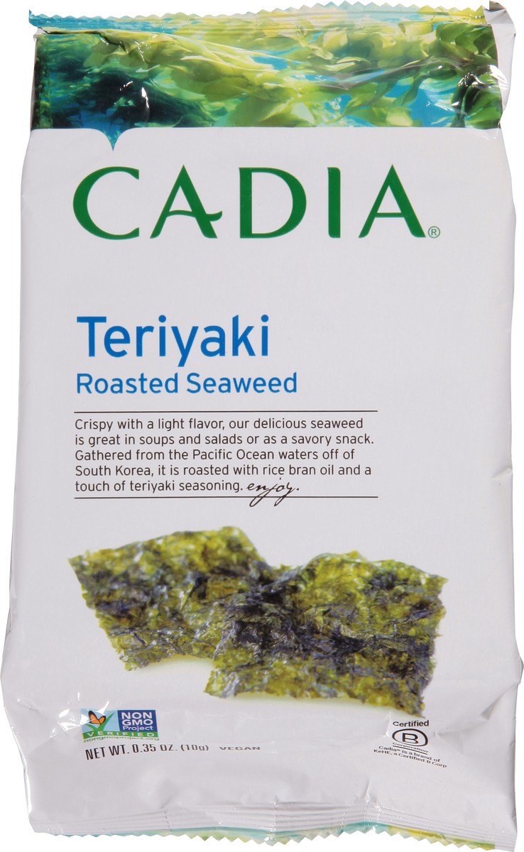 slide 5 of 9, Cadia Roasted Teriyaki Seaweed 0.35 oz, 0.35 oz