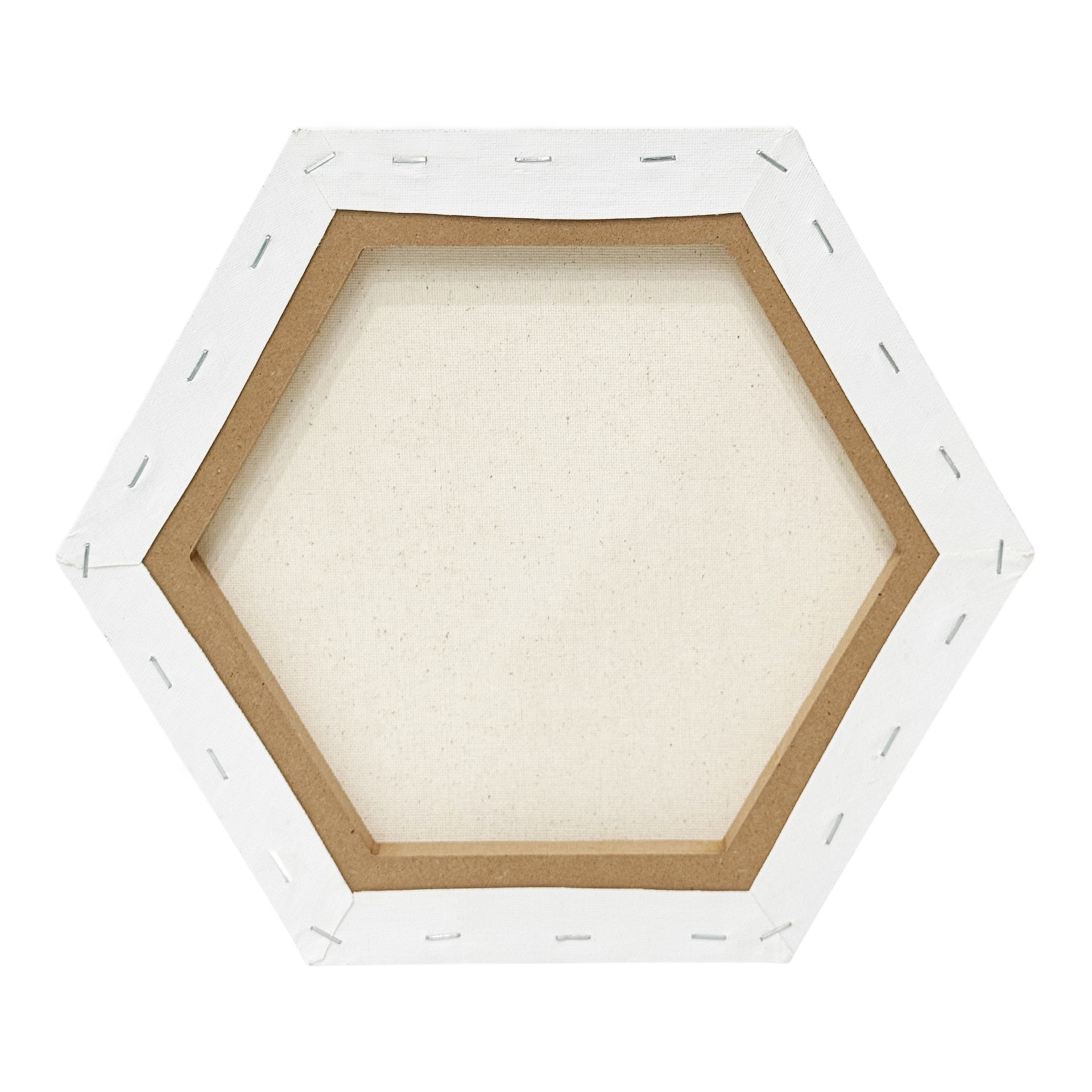 slide 5 of 5, 12" X 12" White Hexagon Cotton Duck Canvas By Craft Smart, 12 in x 12 in