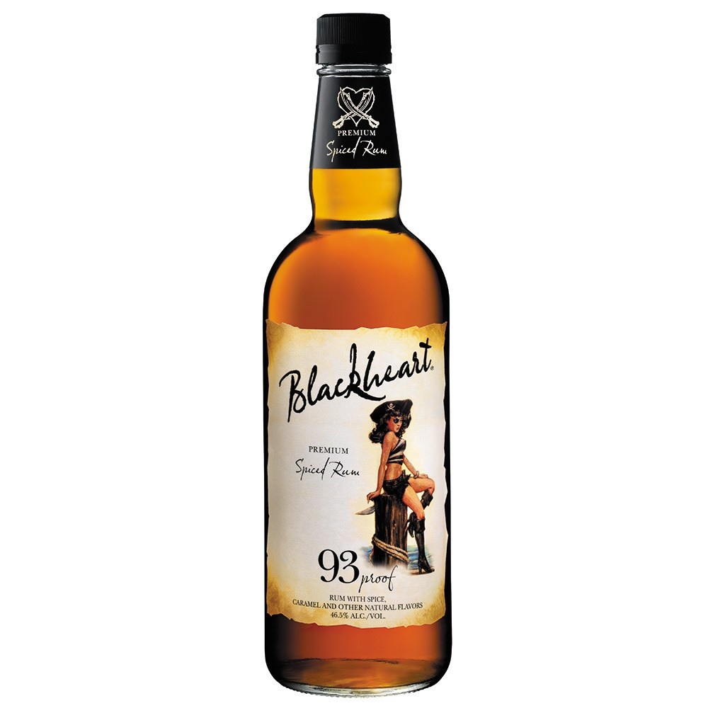 slide 1 of 1, Blackheart Spiced Rum 93, 750 ml