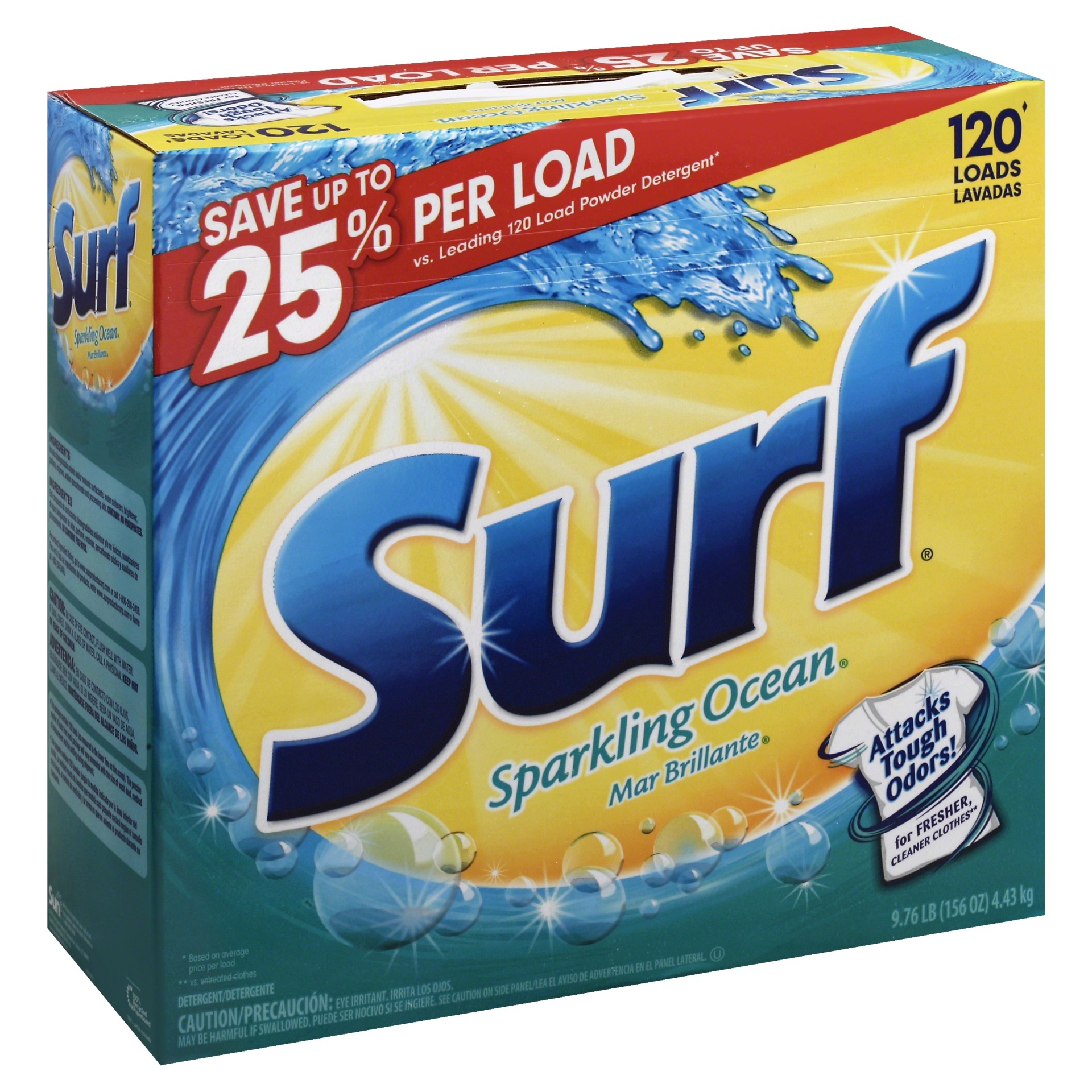 slide 1 of 1, Surf Sparkling Ocean Powder Detergent, 156 oz