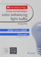 slide 1 of 1, Everyday Living 29-Watt Color-Enhancing Light Bulbs, 4 ct