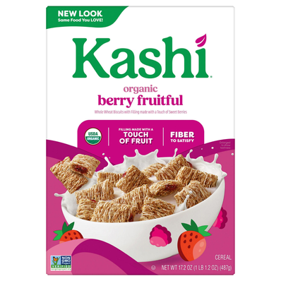 slide 1 of 4, Kashi Organic Cereal Berry 17.2oz, 17.2 oz