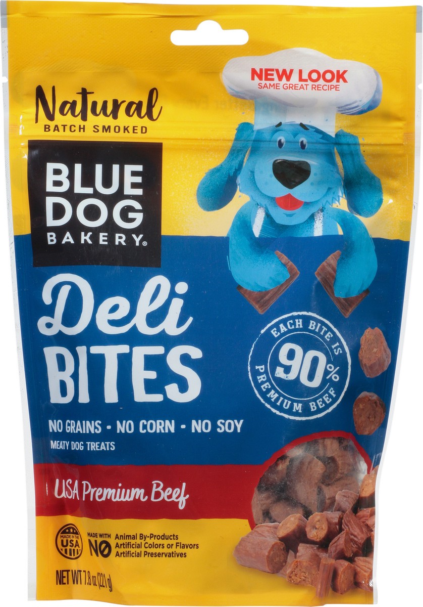 slide 1 of 12, Blue Dog Bakery Deli Bites Meaty USA Premium Beef Dog Treats 7.8 oz, 7.8 oz