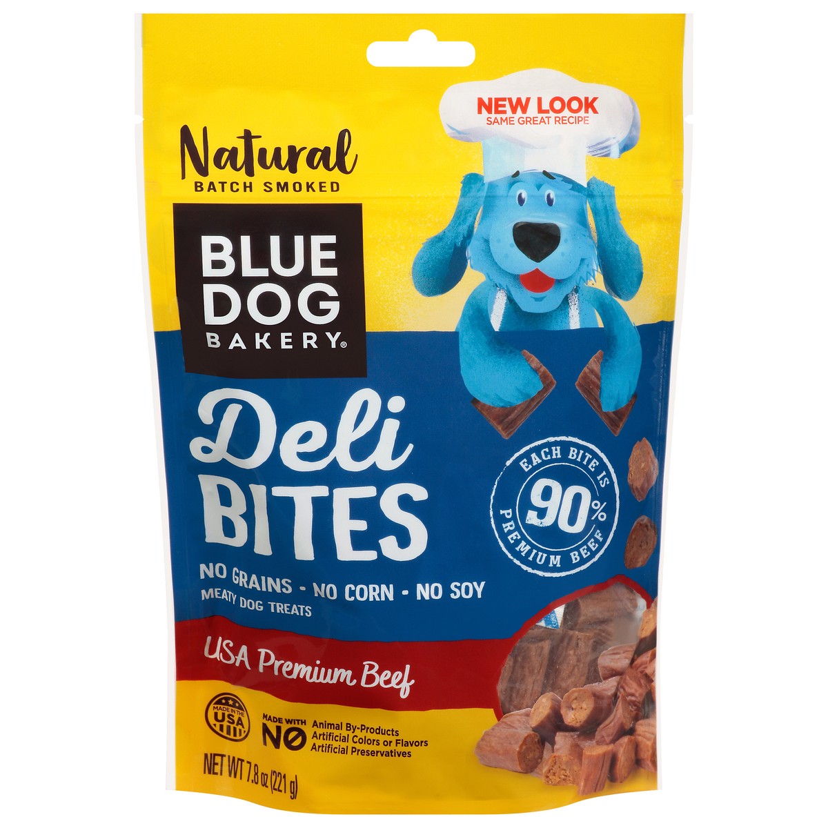 slide 1 of 12, Blue Dog Bakery Deli Bites Meaty USA Premium Beef Dog Treats 7.8 oz, 7.8 oz