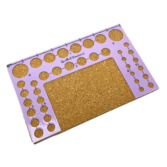 slide 1 of 5, Quilled Creations Circle Template Board, 5 in x 8 in