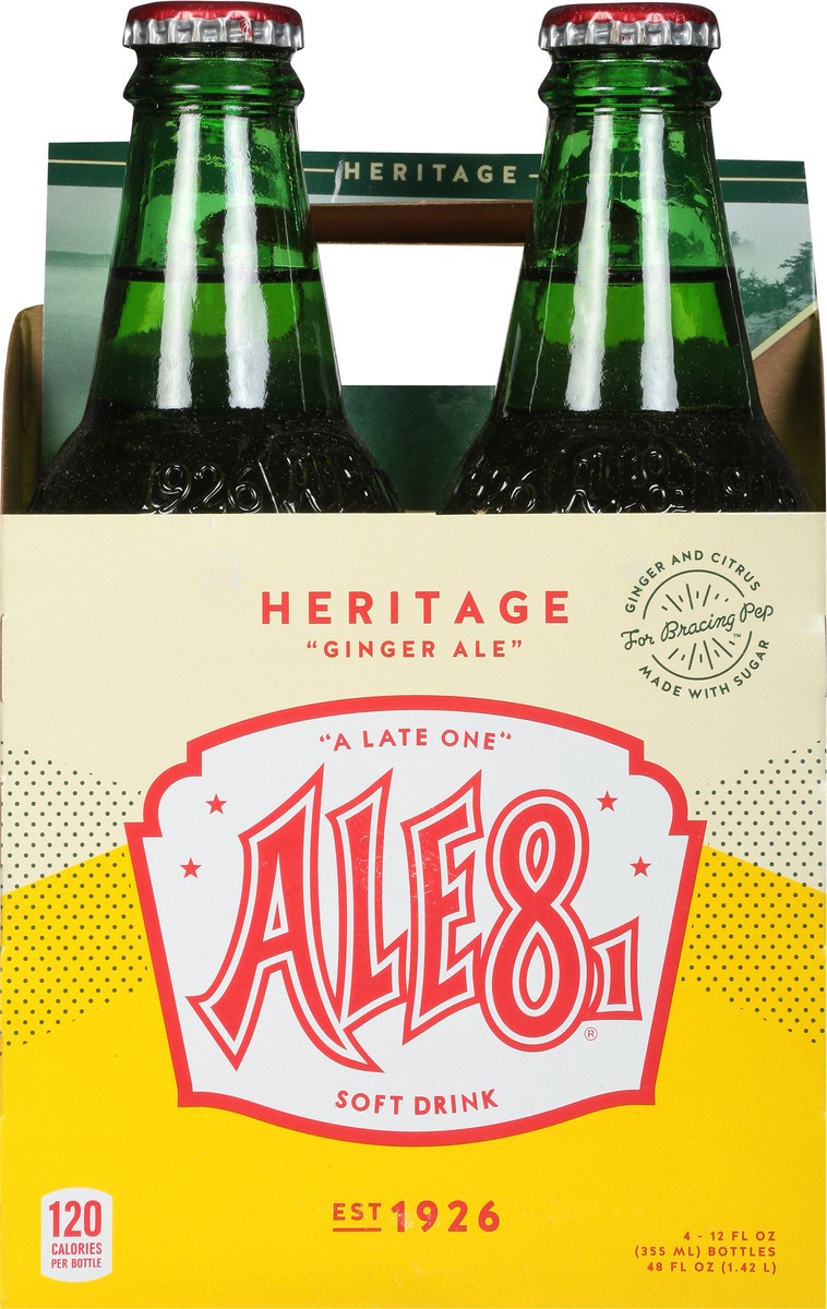 slide 2 of 13, Ale81 Heritage Ginger Ale Soft Drink 4 - 12 fl oz Bottles, 4 ct; 12 fl oz