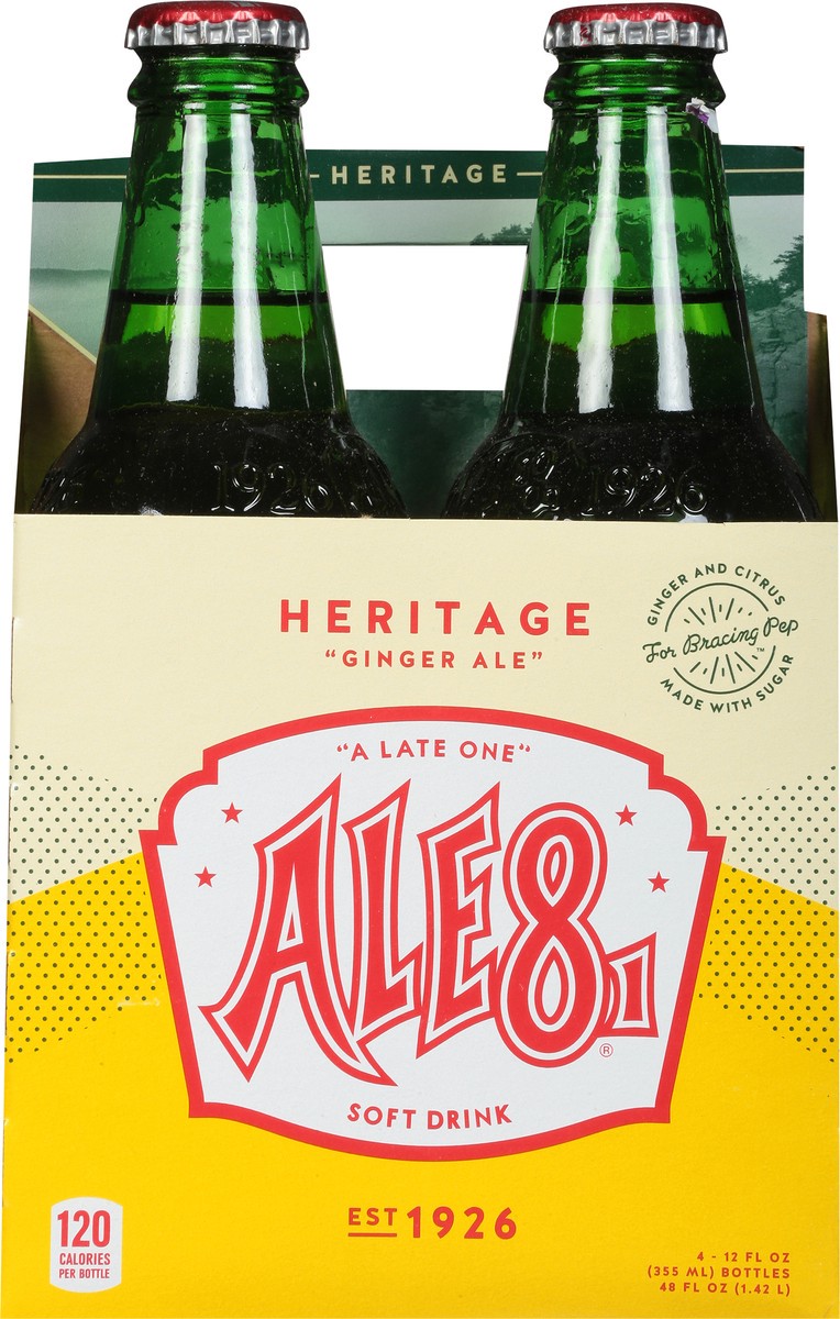 slide 4 of 13, Ale81 Heritage Ginger Ale Soft Drink 4 - 12 fl oz Bottles, 4 ct; 12 fl oz