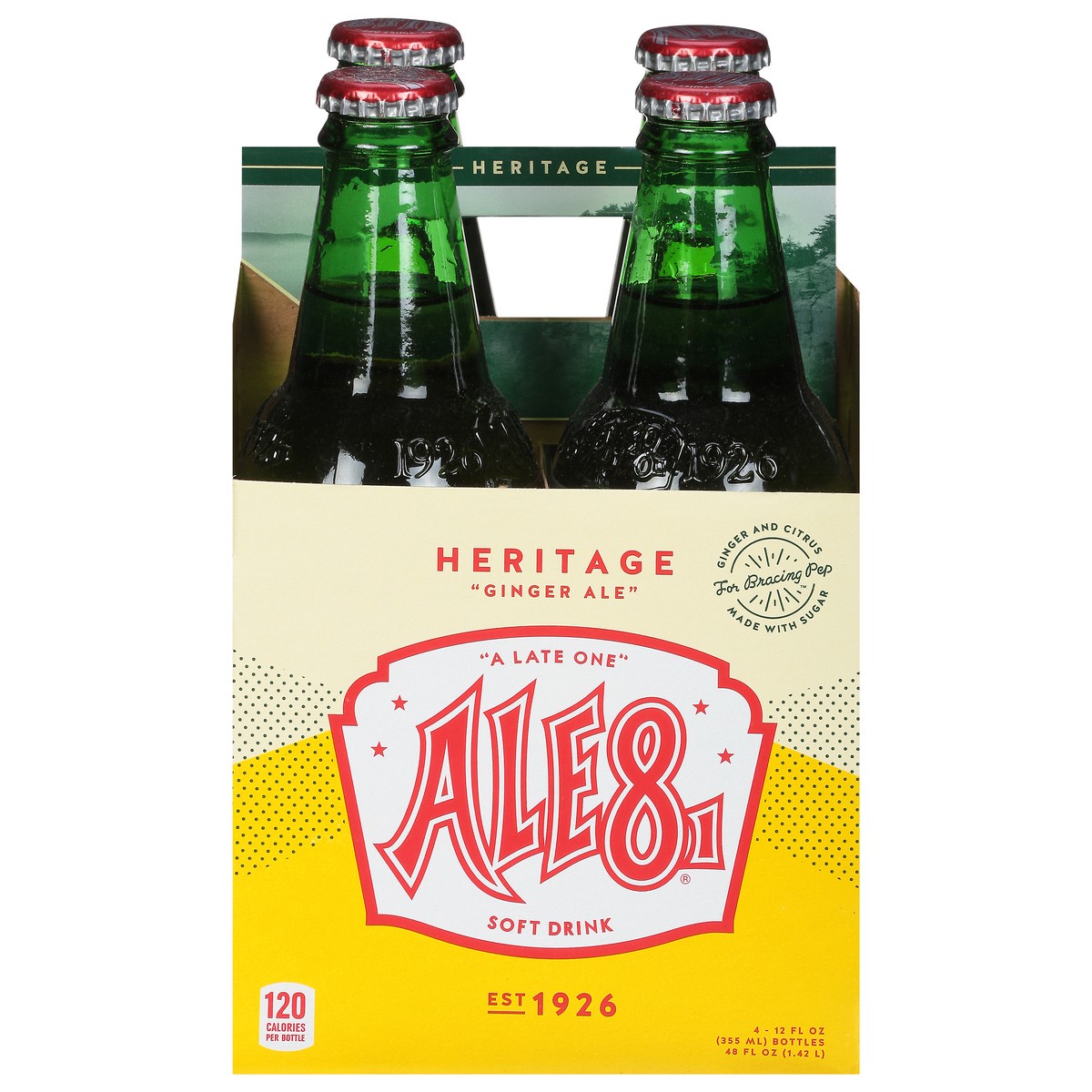 slide 1 of 13, Ale81 Heritage Ginger Ale Soft Drink 4 - 12 fl oz Bottles, 4 ct; 12 fl oz