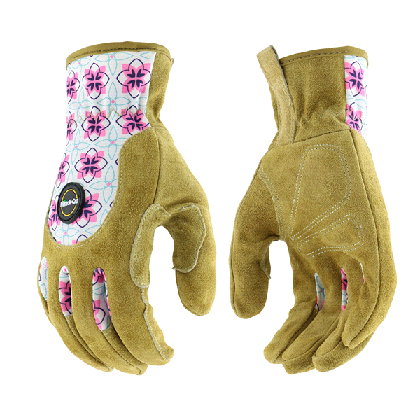 slide 1 of 1, Miracle-Gro Hi-Dex Split Leather Glove Medium/Large, 1 ct