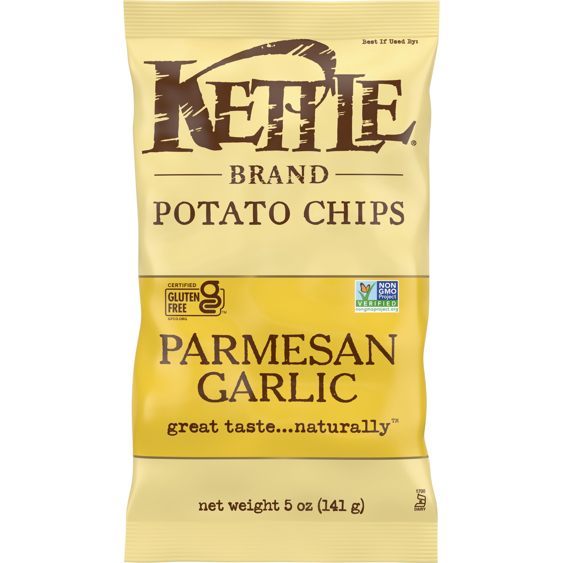 slide 1 of 10, Kettle Brand Potato Chips, Parmesan Garlic Kettle Chips, 5 Oz, 5 oz