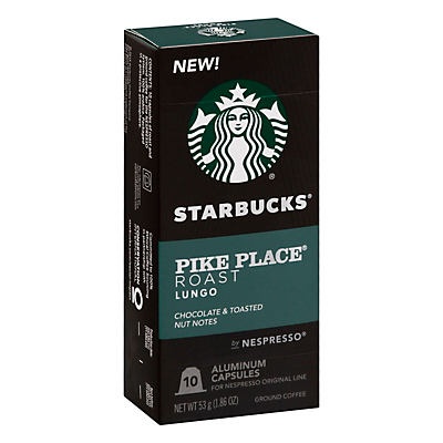 slide 1 of 1, Starbucks Pike Place Roast Nespresso Capsules, 10 ct