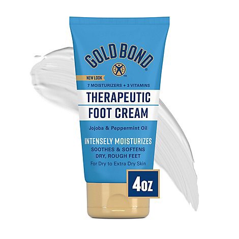 slide 1 of 1, Gold Bond Triple Action Therapeutic Foot Cream - 4 Oz, 4 oz