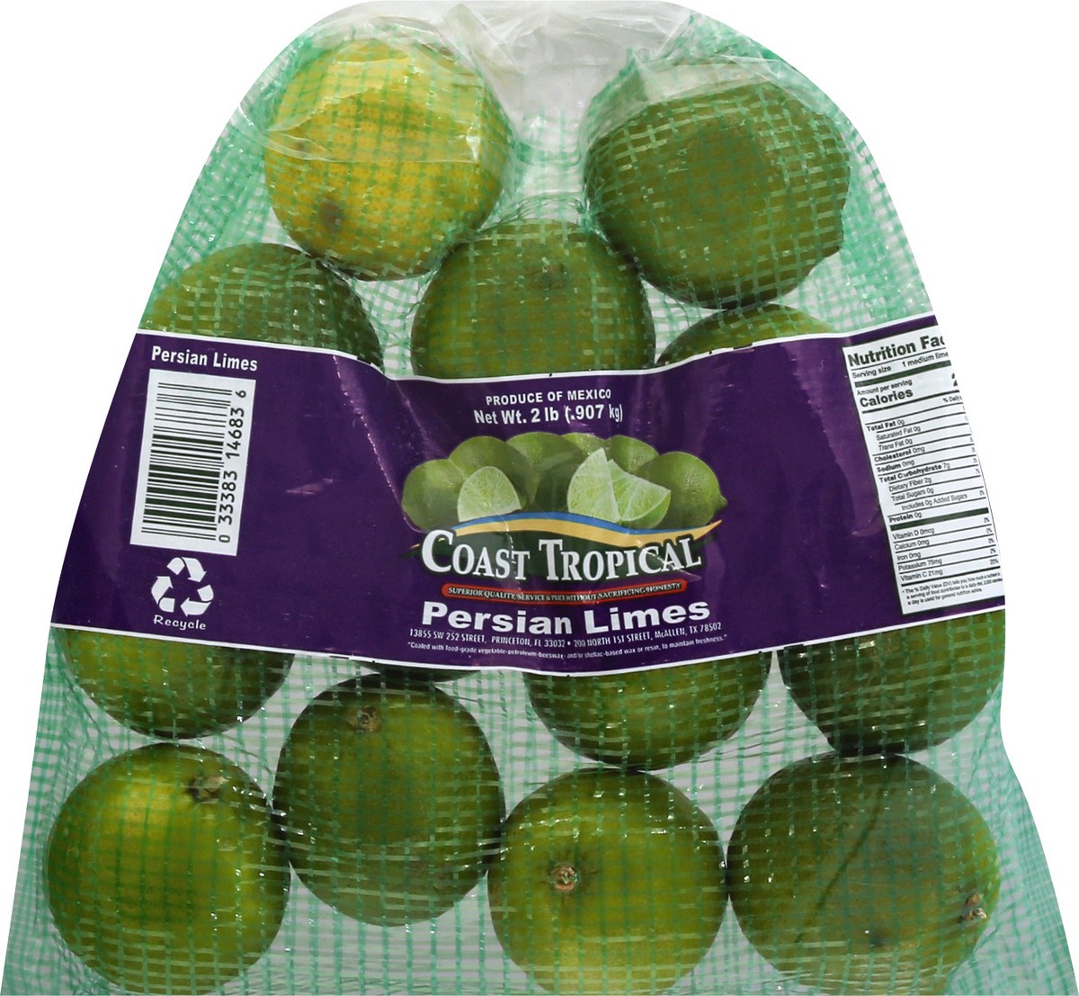 slide 10 of 12, Coast Tropical Limes, 2 lb, 2 lb