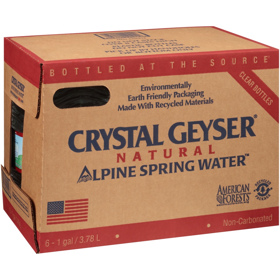 slide 2 of 6, Crystal Geyser Spring Water, 1 gal