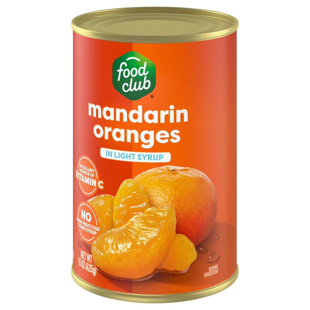 slide 2 of 4, Food Club Mandarin Oranges in Light Syrup 15 oz, 15 oz