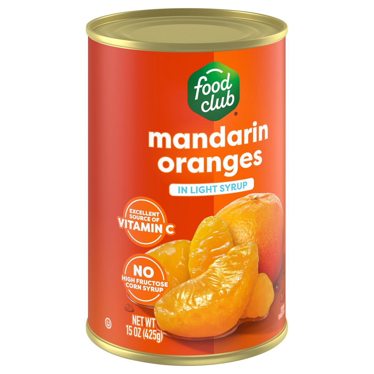slide 4 of 4, Food Club Mandarin Oranges in Light Syrup 15 oz, 15 oz