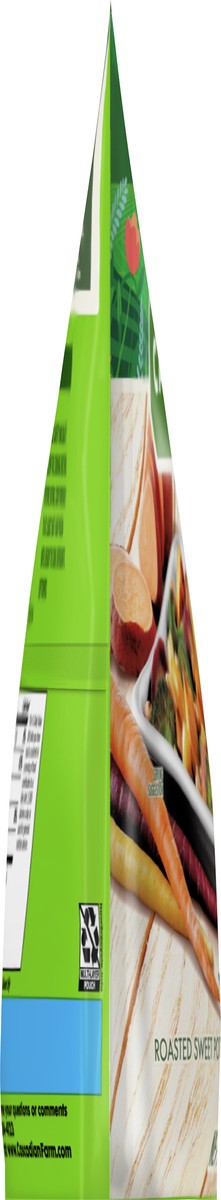 slide 8 of 11, Cascadian Farm Organic Ready To Roast Frozen Vegetables Blend With Sweet Potatoes, Carrots, Broccoli, and Chickpeas, 10 oz, 10 oz