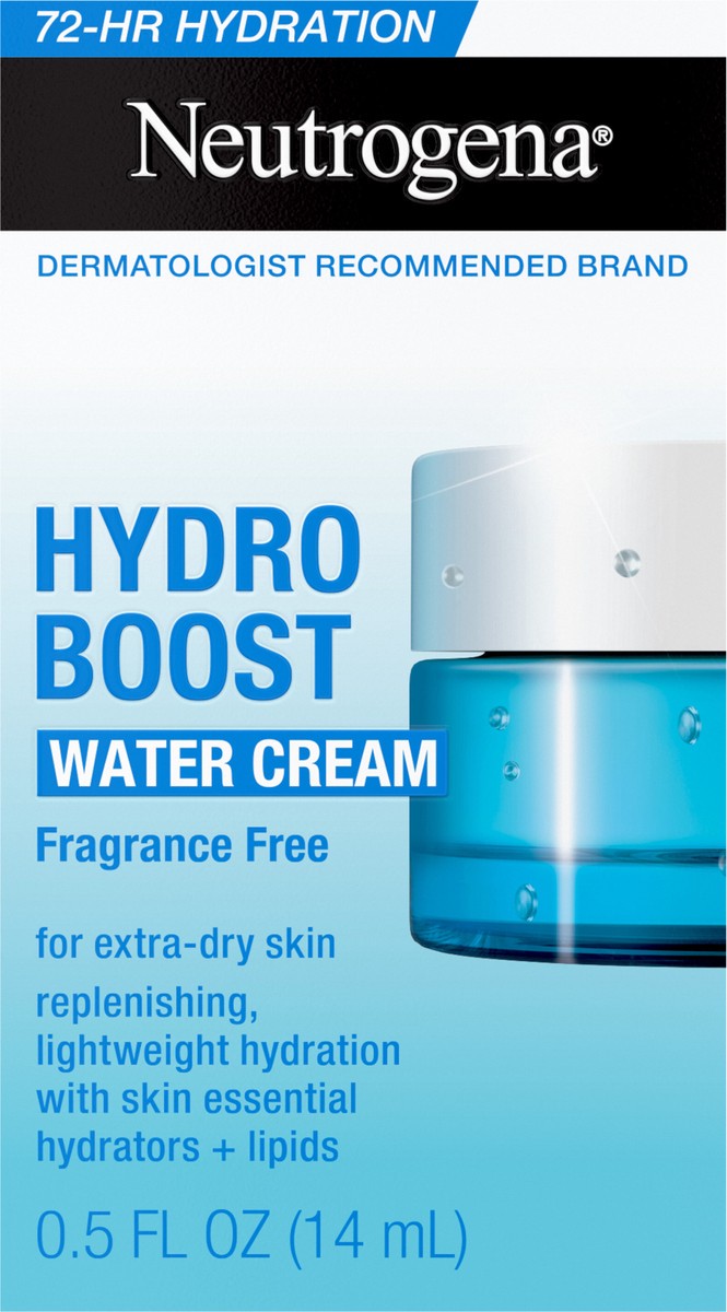 slide 10 of 12, Neutrogena Hydro Boost Water Cream, Fragrance Free, 0.5 fl oz