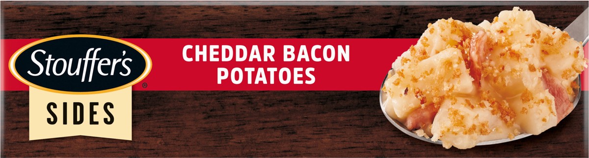 slide 10 of 13, Stouffer's Cheddar Bacon Potatoes Frozen Side Dish, 24 oz