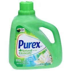 Purex Natural Elements Concentrated Dye-Free Linen & Lilies Detergent 150 fl oz