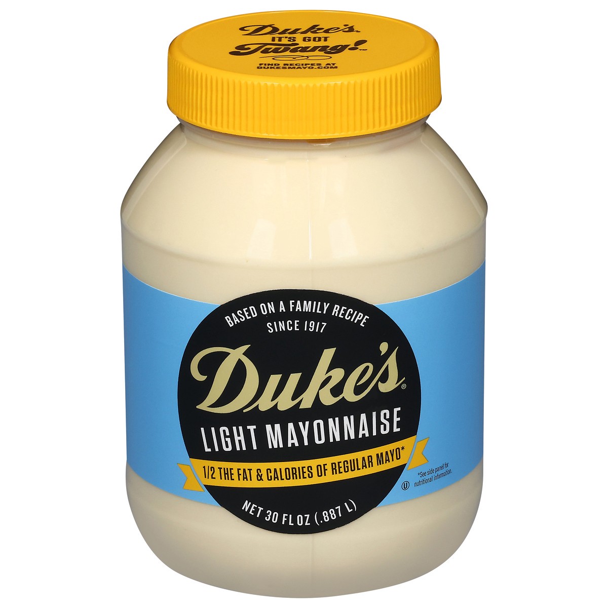 slide 1 of 9, Duke's Light Mayonnaise 30 fl oz, 30 fl oz