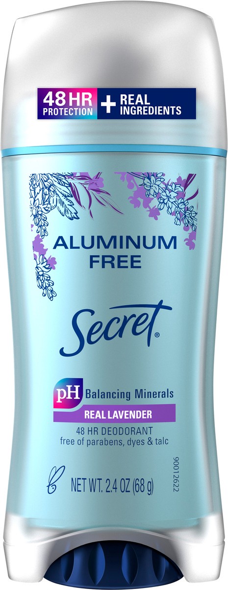 slide 3 of 3, Secret Aluminum Free Deodorant for Women, Lavender, 2.4 oz, 2.4 oz