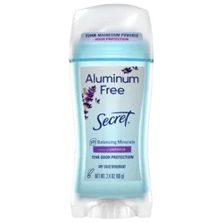 Secret Aluminum Free Deodorant for Women, Dry Solid, Lavender, 2.4 oz