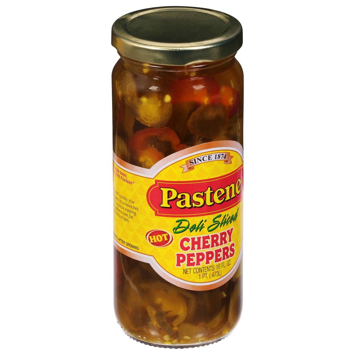 slide 5 of 11, Pastene Cherry Peppers, 16 fl oz