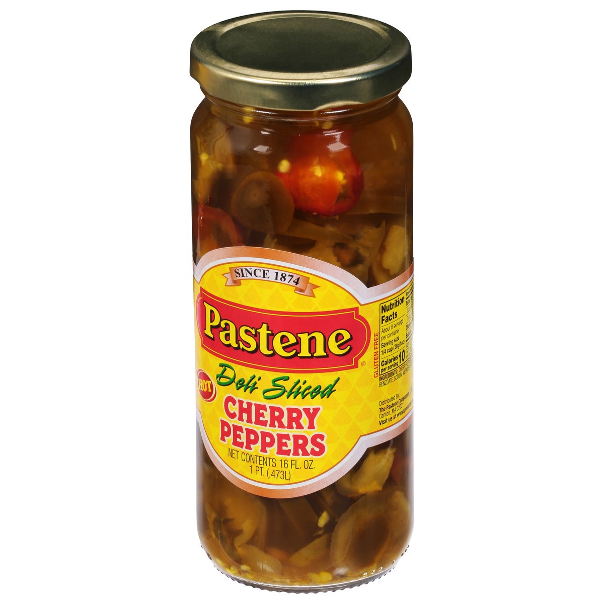 slide 4 of 11, Pastene Cherry Peppers, 16 fl oz