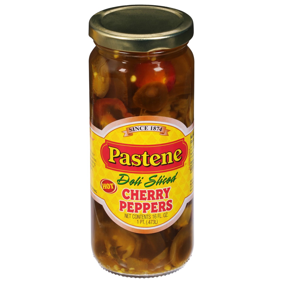 slide 11 of 11, Pastene Cherry Peppers, 16 fl oz