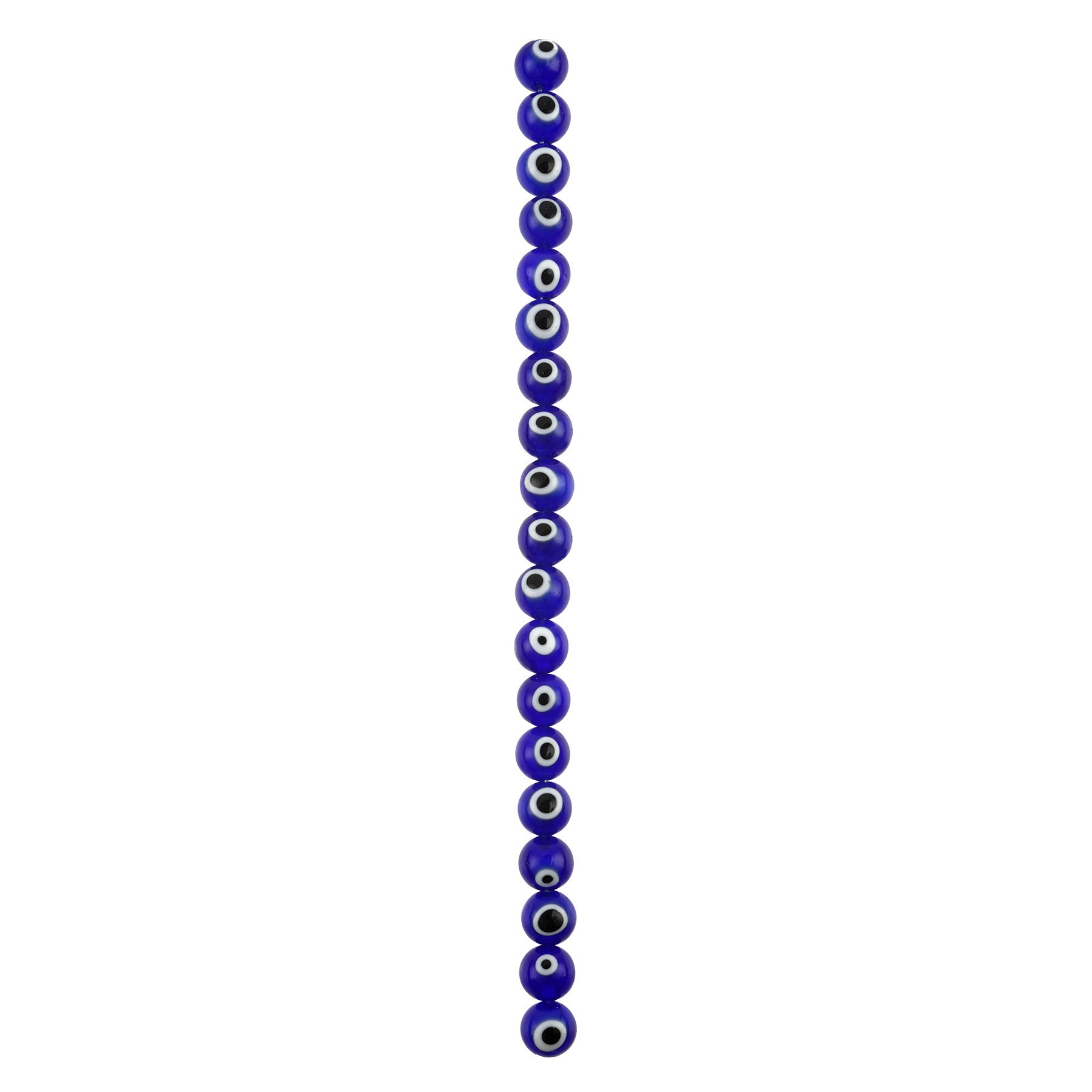 slide 3 of 3, Blue Glass Round Beads By Bead Landing, 10 mm