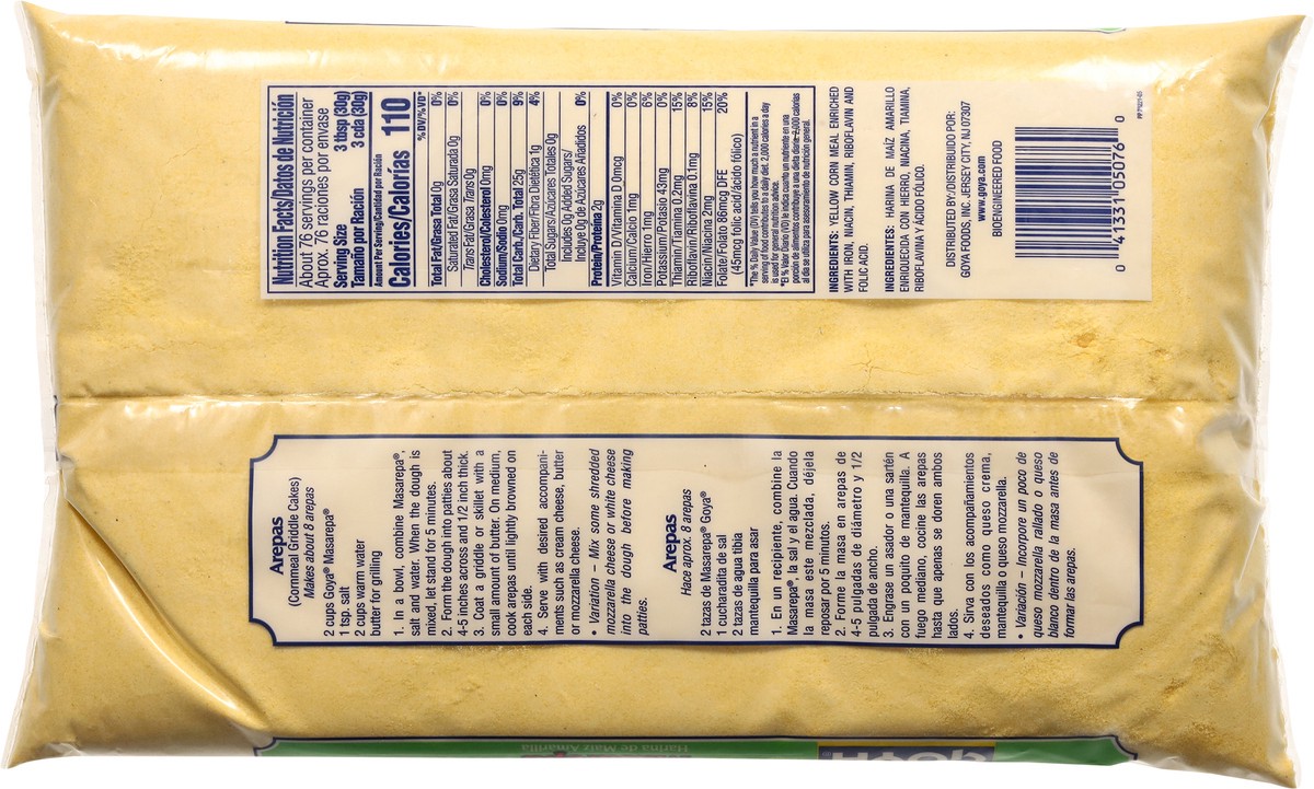 slide 9 of 13, Goya Masarepa Yellow Enriched Corn Meal 5 lb, 5 lb