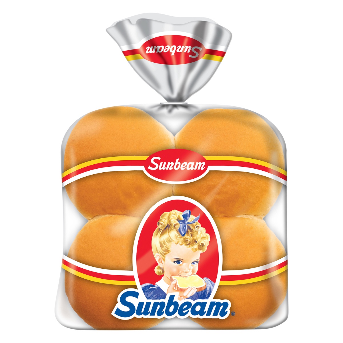 slide 1 of 1, Sunbeam Hamburger Buns, 8 ct