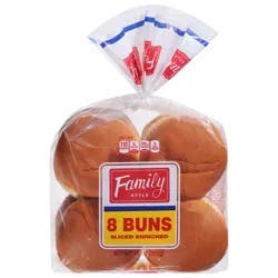 European Bakers Family Style Sliced Enriched Buns 8 ea