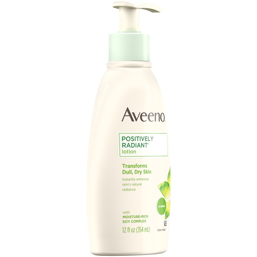 slide 2 of 6, Aveeno Active Naturals Positively Radiant Body Lotion, 12 fl oz