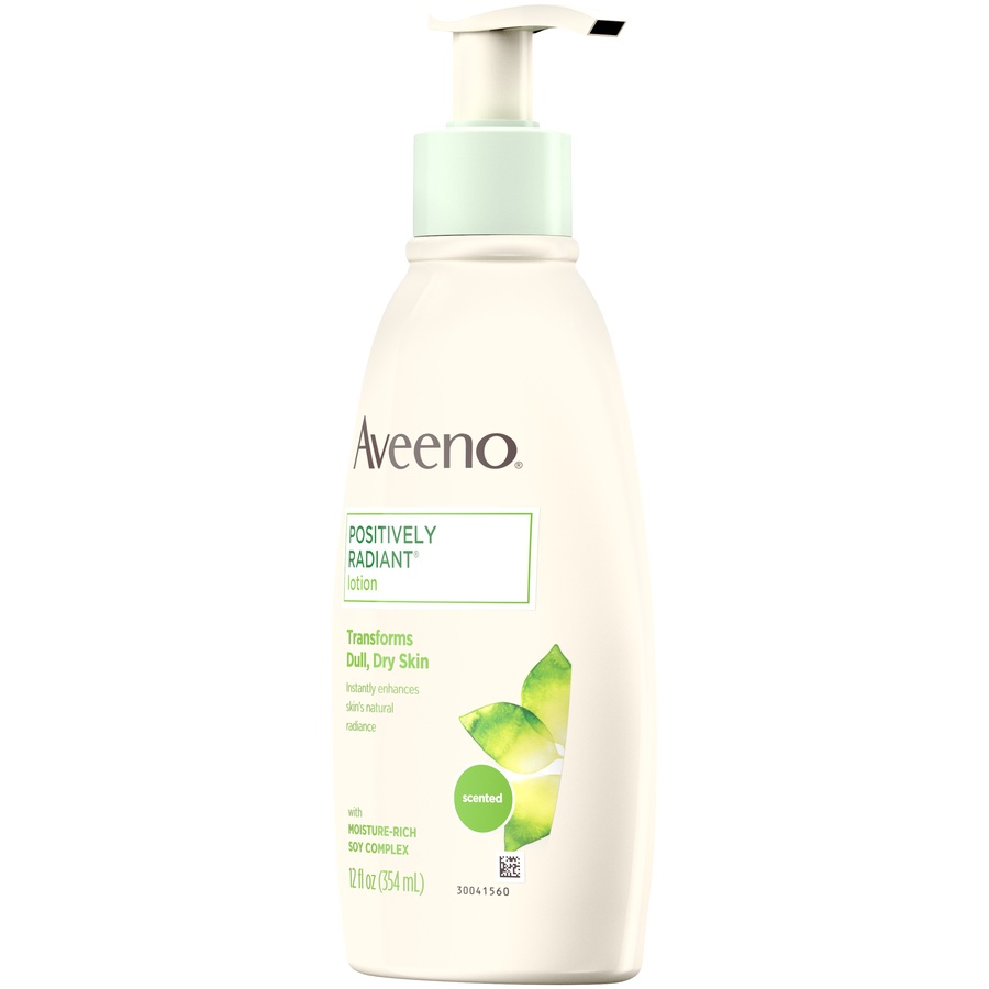 slide 3 of 6, Aveeno Active Naturals Positively Radiant Body Lotion, 12 fl oz