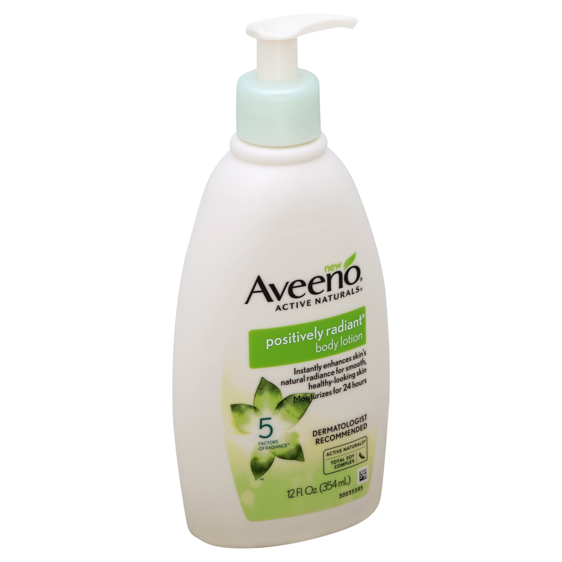 slide 1 of 6, Aveeno Active Naturals Positively Radiant Body Lotion, 12 fl oz