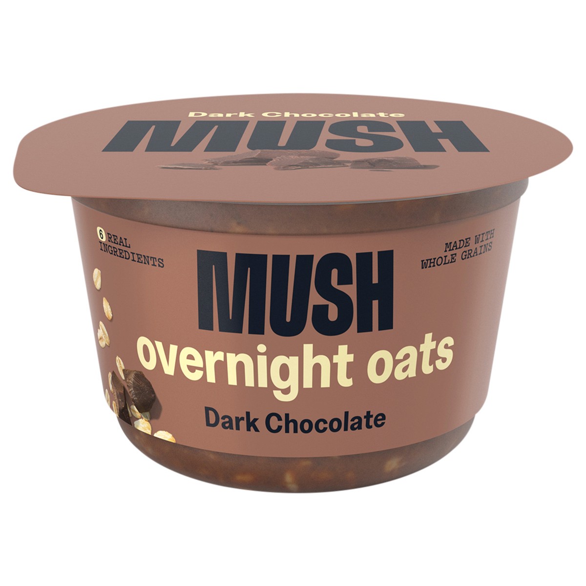 slide 1 of 11, MUSH Dark Chocolate Overnight Oats, 5 oz