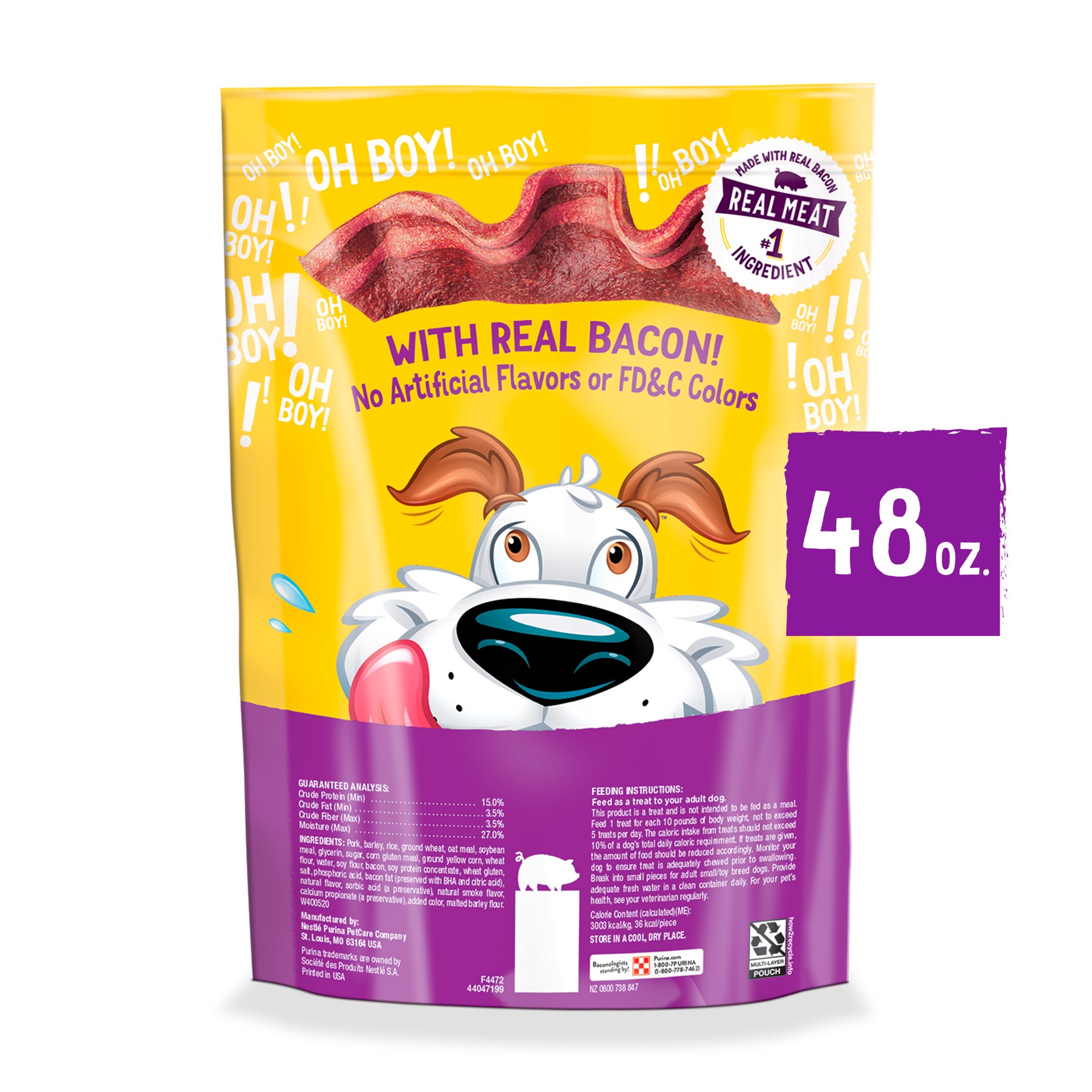 slide 9 of 9, Beggin' Purina Beggin' Strips Dog Treats, Original With Bacon Flavor, 48 oz