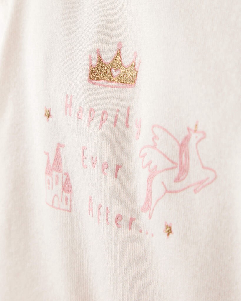 slide 3 of 5, Carter's Carters Baby Girl 3-Piece Unicorn Star Print Cotton Long-Sleeve Bodysuit & Pant Set - Pink/White Pink/White NB, 3 pc