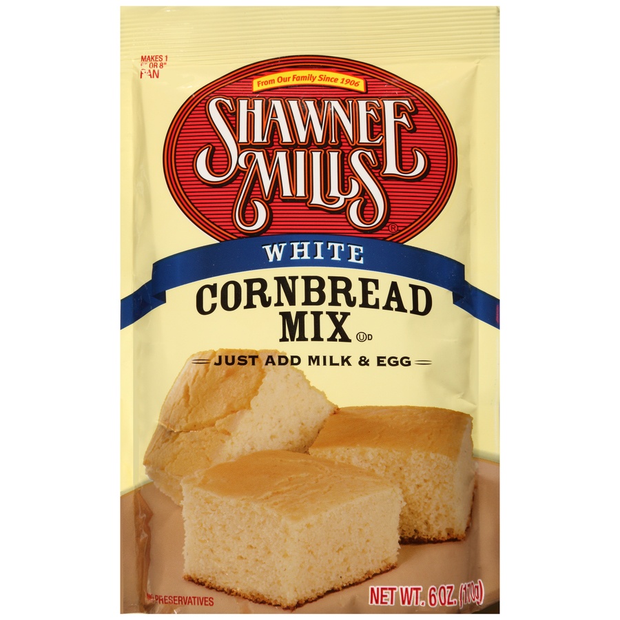 slide 1 of 6, Shawnee Mills Shawnie Mills White Cornbread Mix, 6 oz