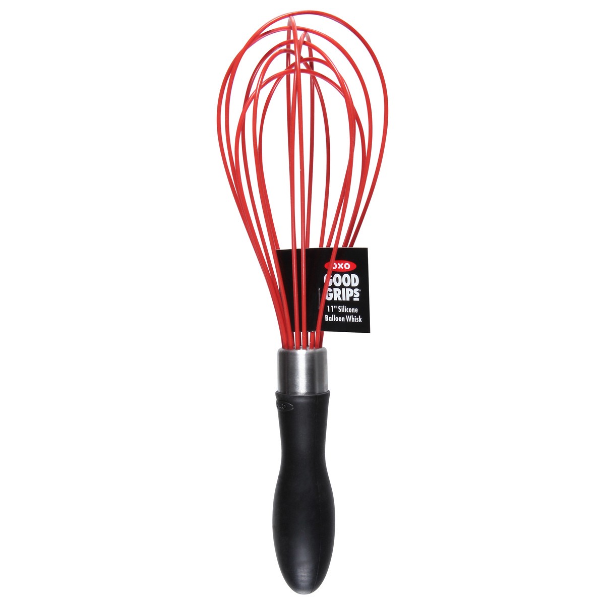 slide 2 of 9, OXO Good Grips 11 Inches Silicone Red Balloon Whisk 1 ea, 1 ct